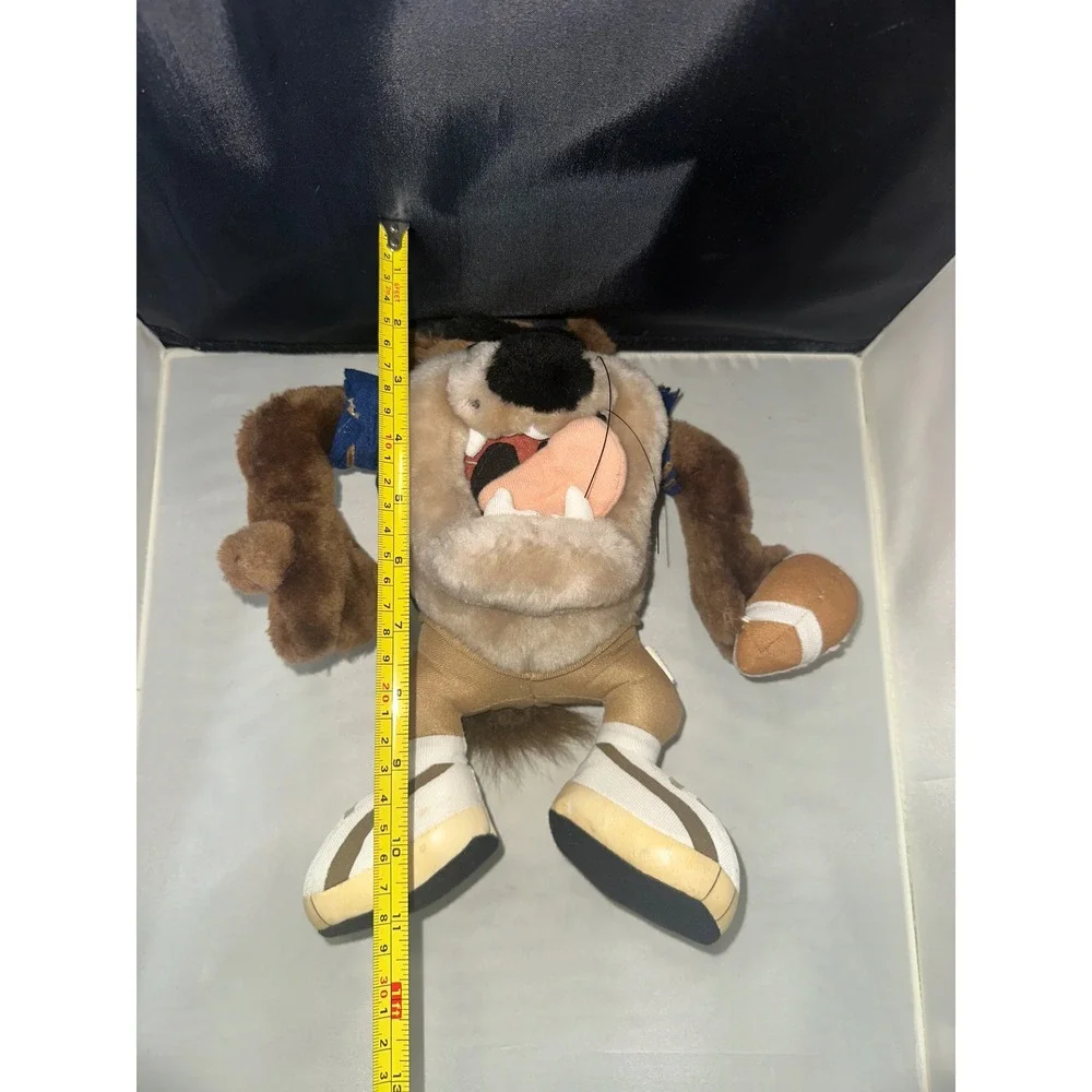 Vintage Looney Tunes Taz Football Plush Tasmanian Devil 00 Jersey 11 Inch